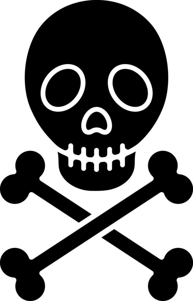 Vector illustration of human skull.