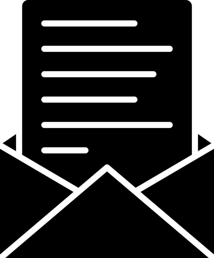 Flat style mail or envelope icon. vector