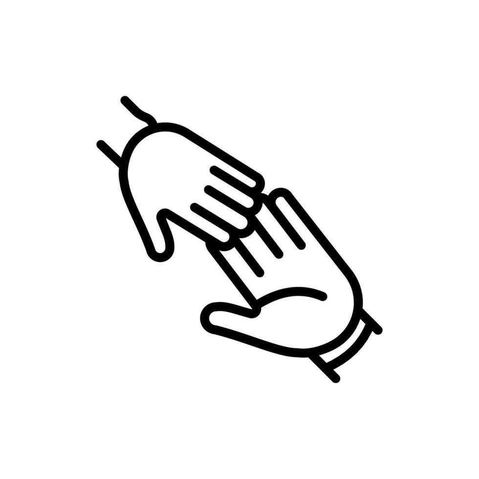 Helping Hand icon in vector. Illustration vector