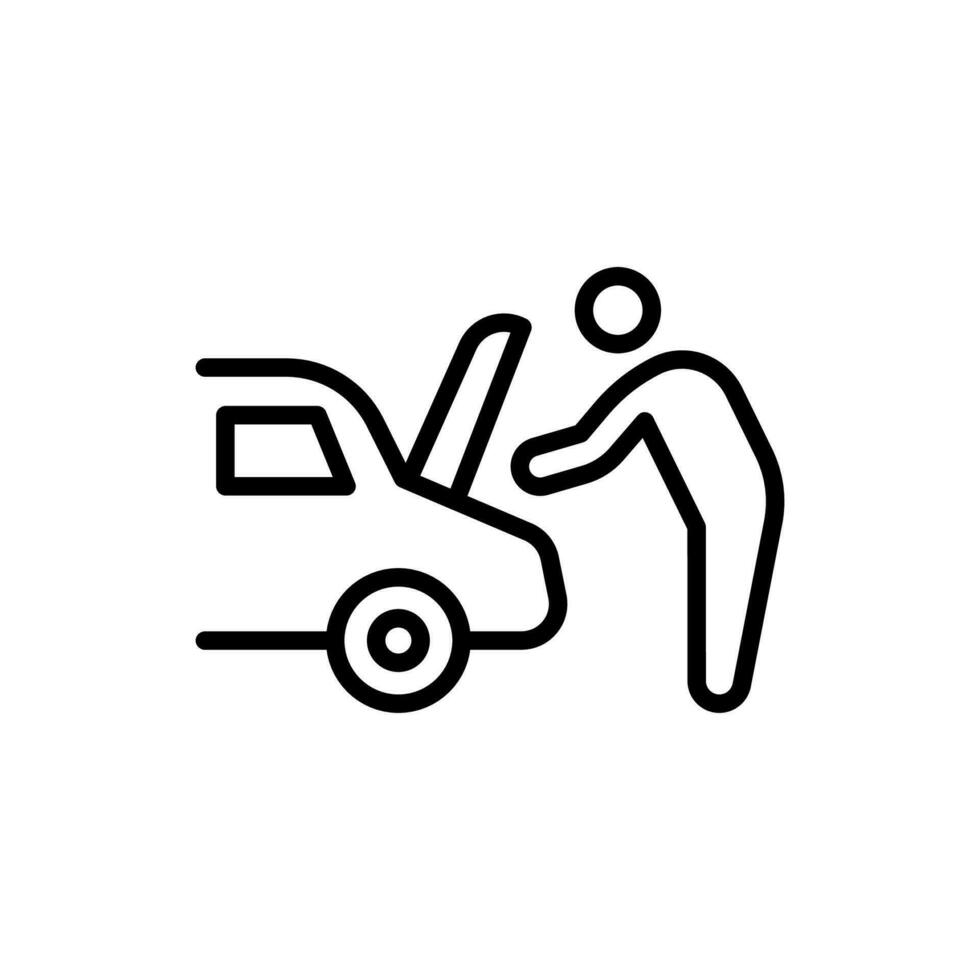 coche mantenimiento icono en vector. ilustración vector