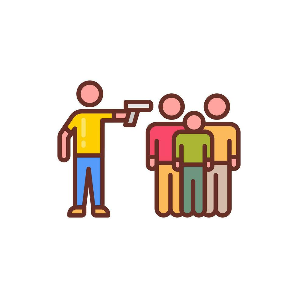 Mass Shooting icon in vector. Illustration vector