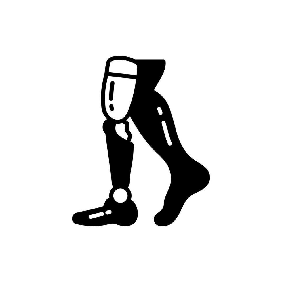 Prosthetic icon in vector. Illustration vector