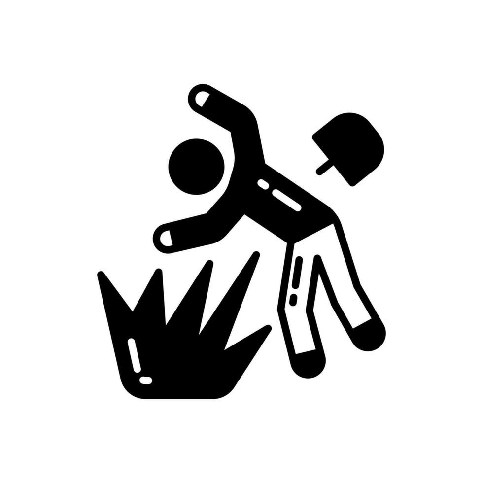 Mining Accident icon in vector. Illustration vector