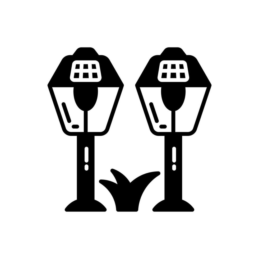 Solar Garden Lights icon in vector. Illustration 24244484 Vector Art at