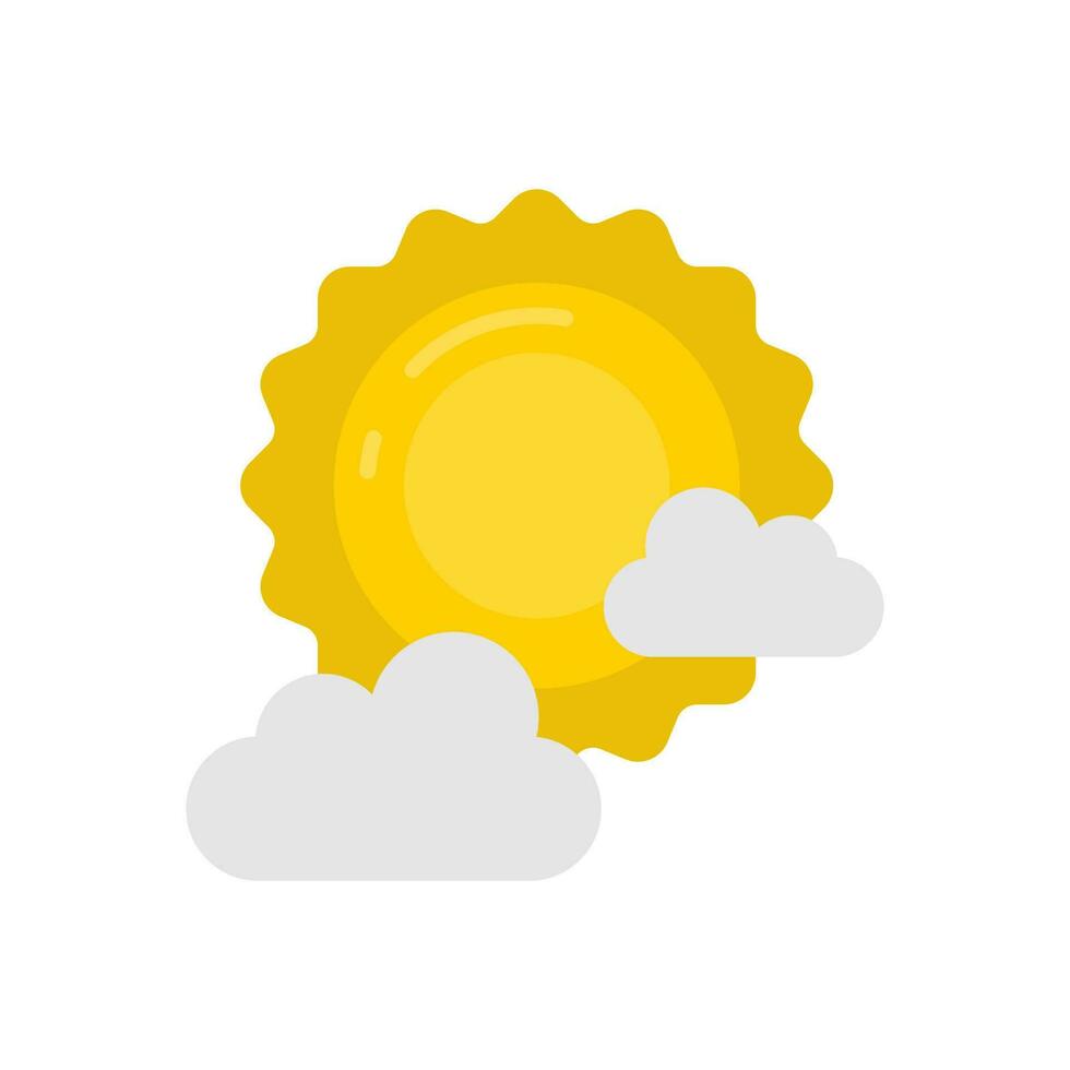 Sun icon in vector. Illustration vector