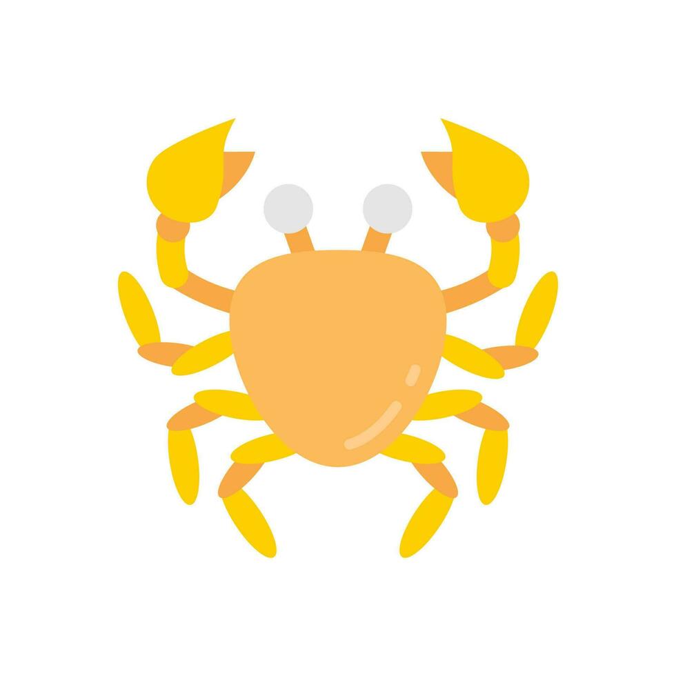 Crab icon in vector. Illustration vector