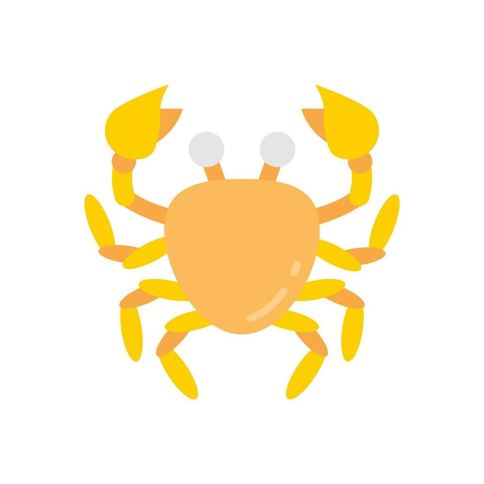 Crab icon in vector. Illustration vector