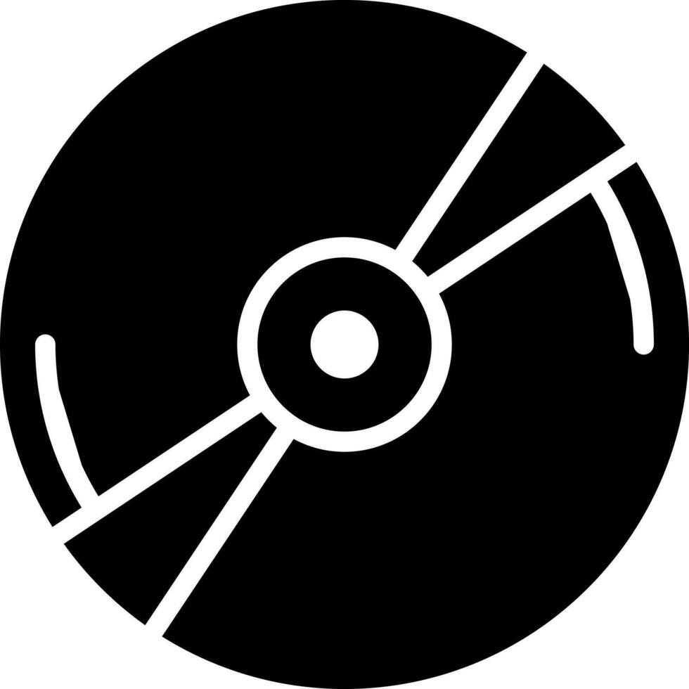 plano estilo discos compactos o DVD icono. vector