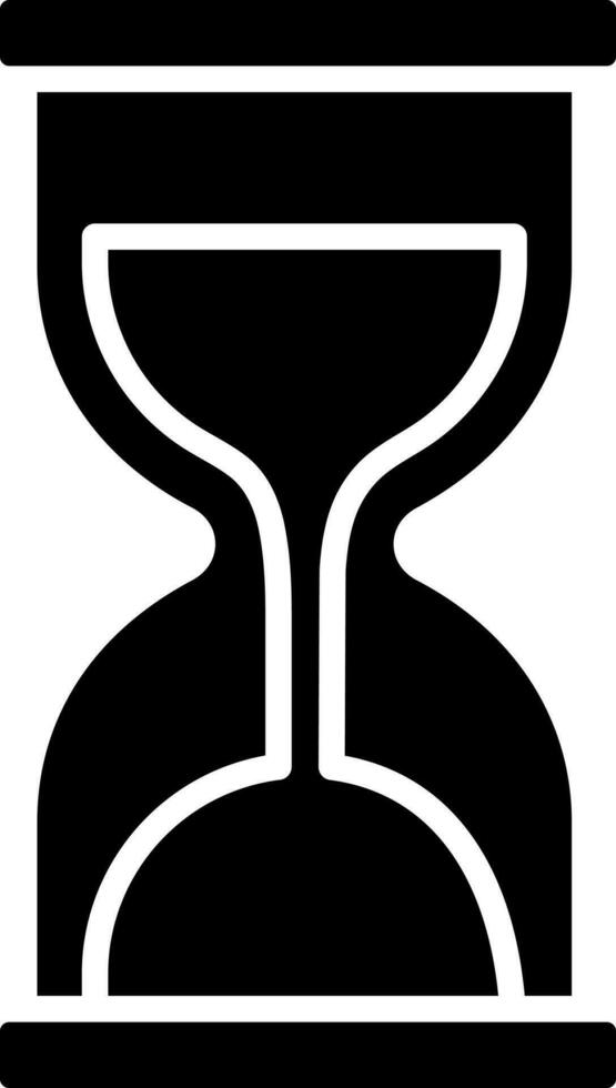 reloj de arena icono en plano estilo. vector