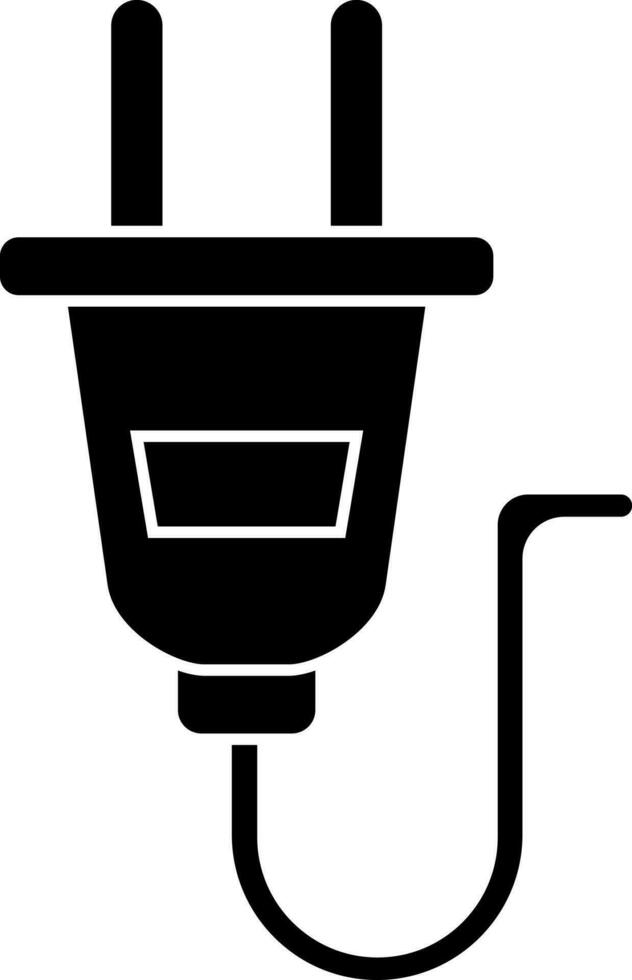 Flat style plug icon. vector