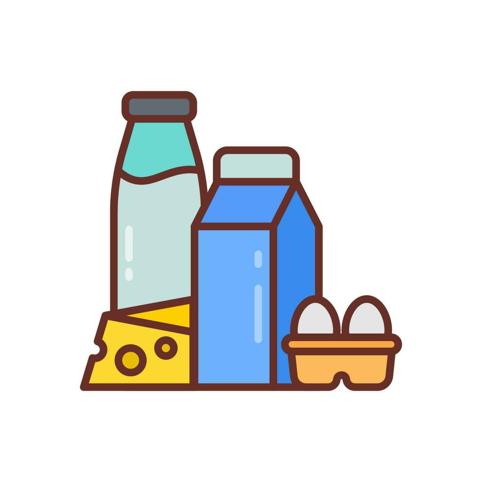 Dairy icon in vector. Illustration vector