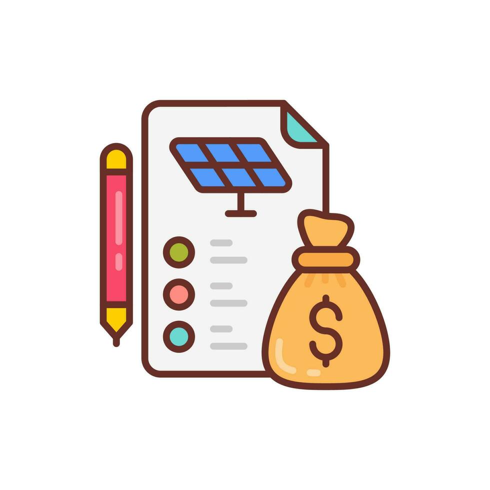 Cost icon in vector. Illustration vector