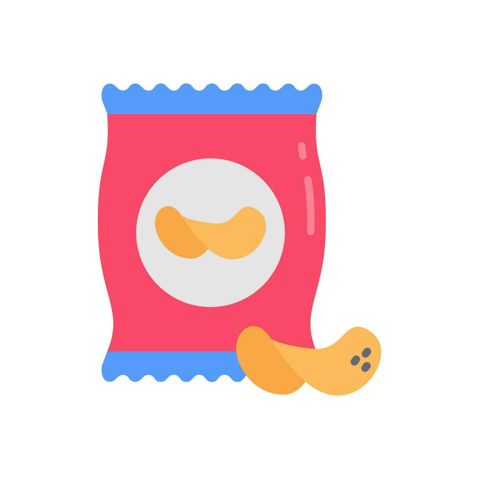 Chips icon in vector. Illustration vector