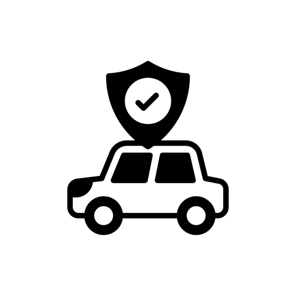 coche la seguridad icono en vector. ilustración vector