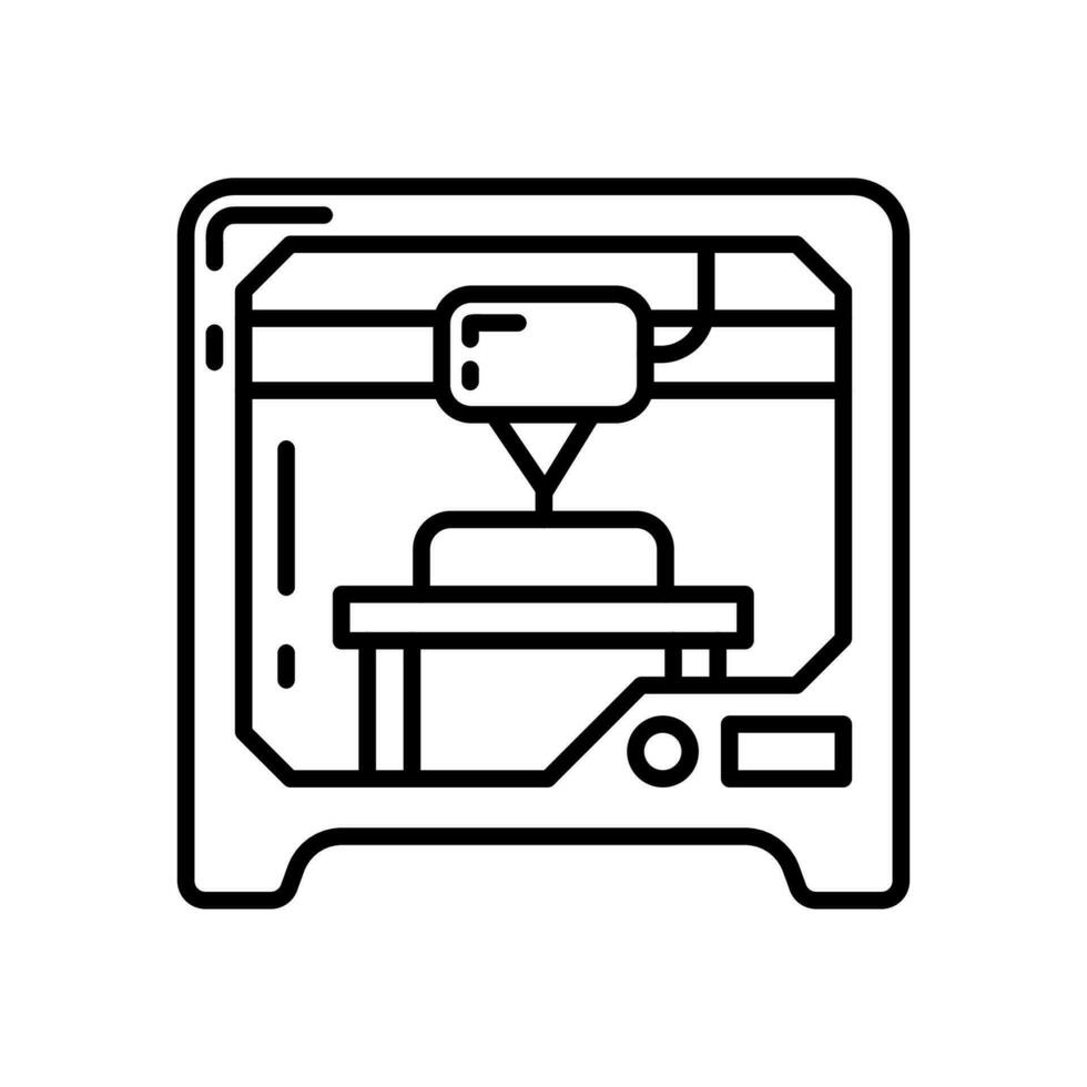 3D Printing icon in vector. Illustration vector