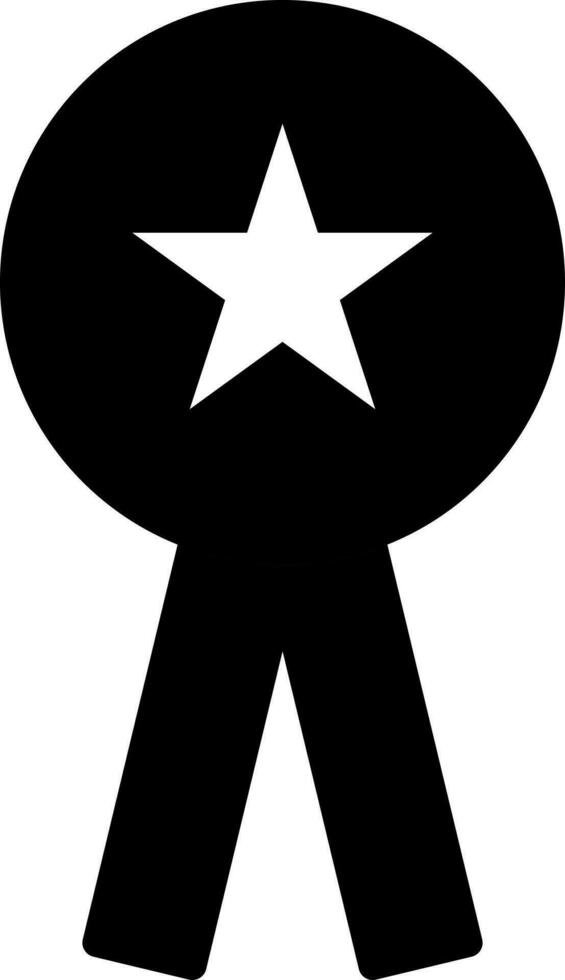 Flat style badge award icon or symbol. vector