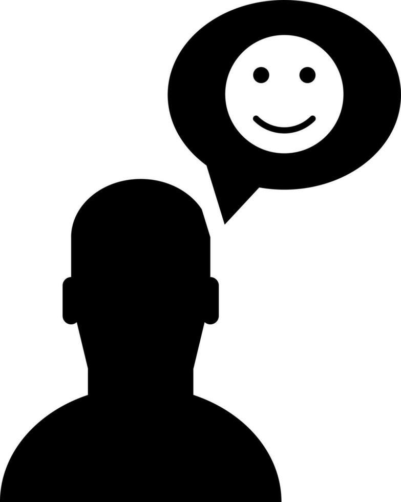Happy customer icon or symbol. vector