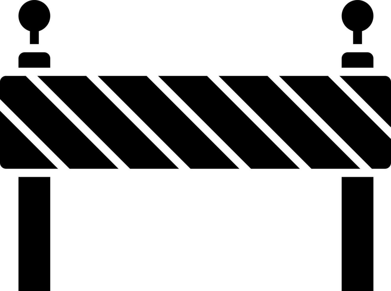 ilustración de barrera icono. vector