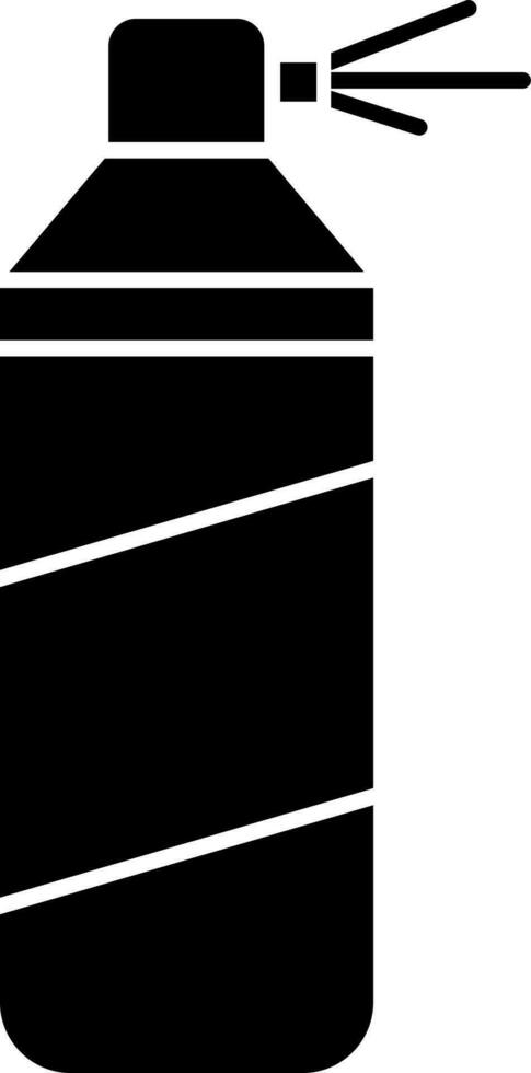 Spray paint can glyph icon. vector