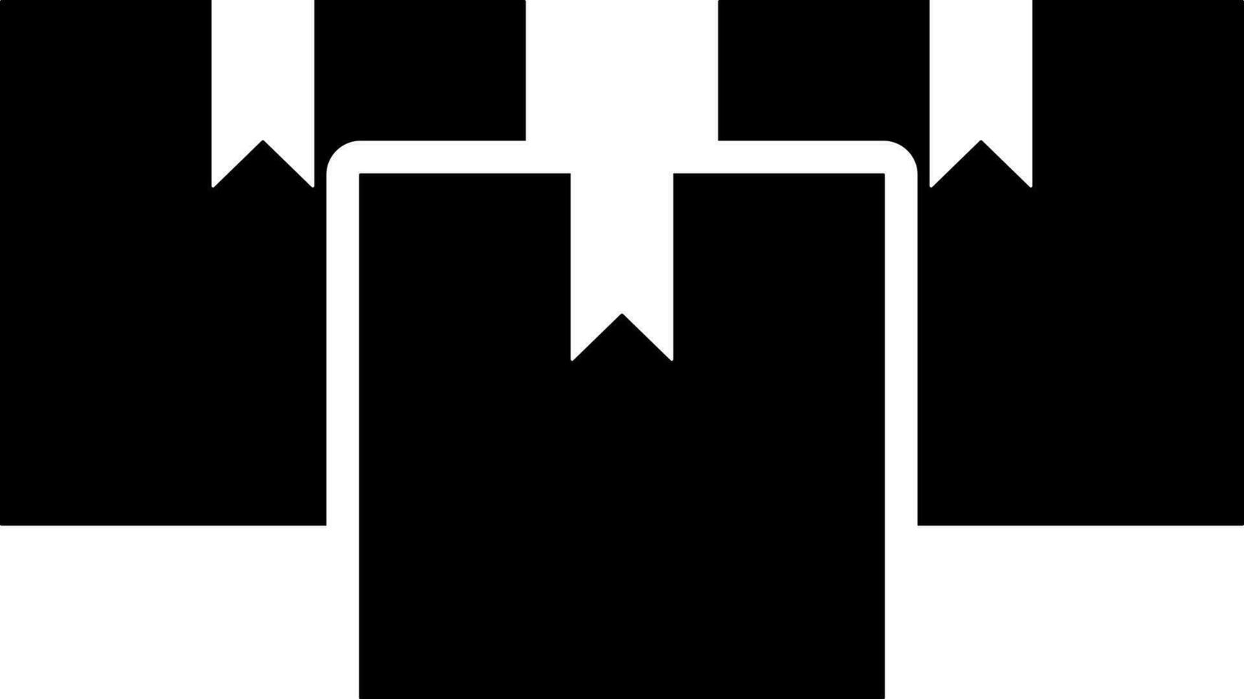 Stack delivery box icon. vector