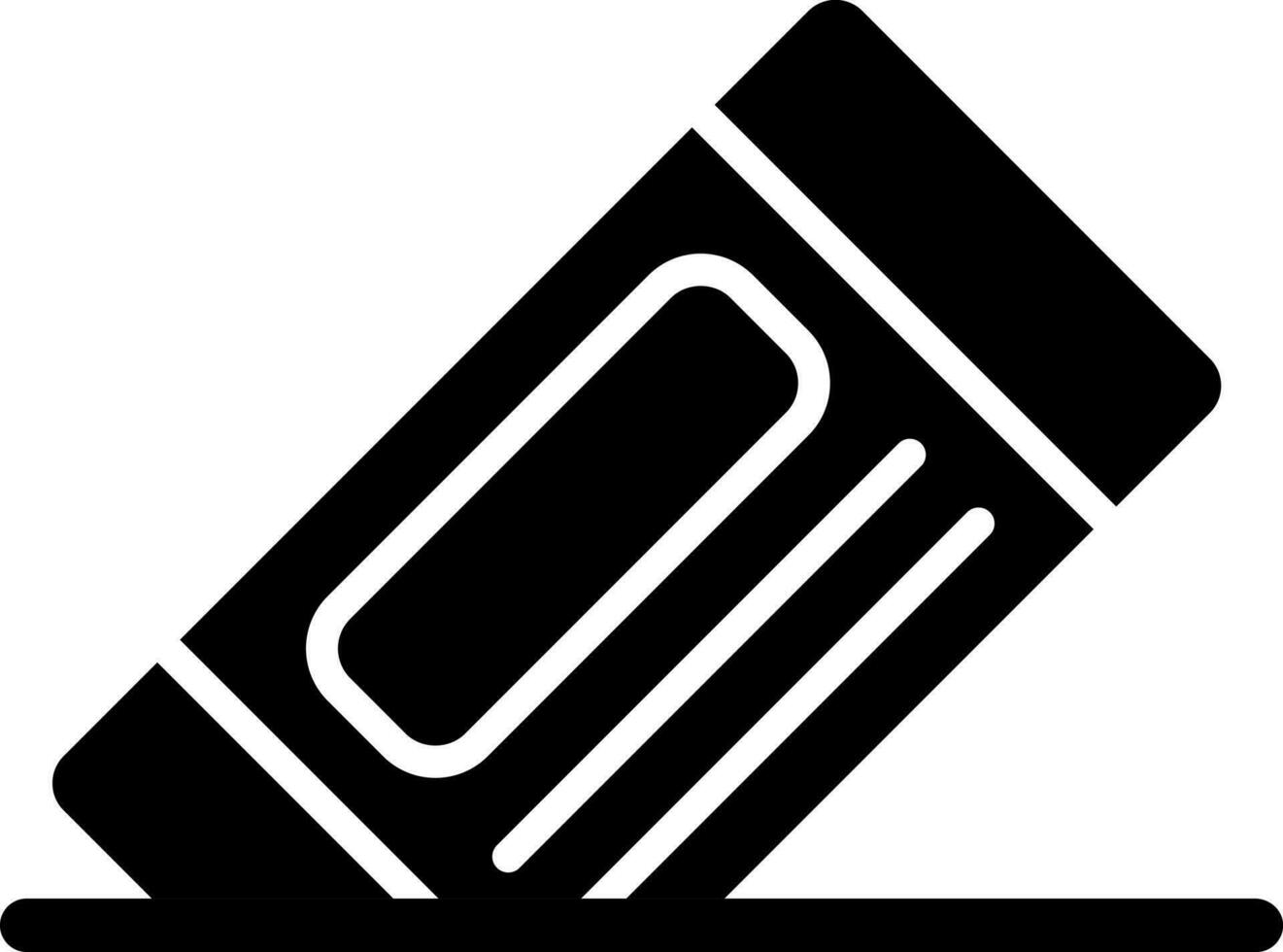 Illustration of eraser icon. vector