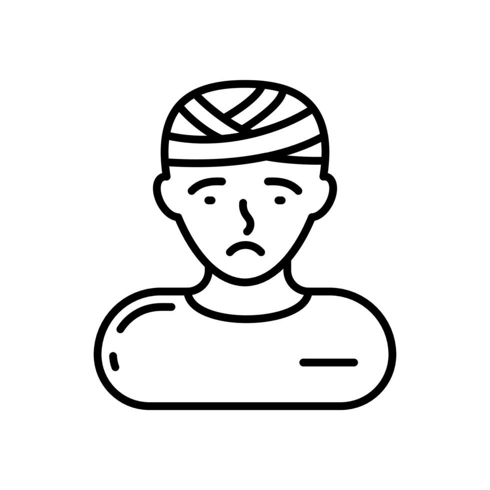 Head Injury icon in vector. Illustration vector