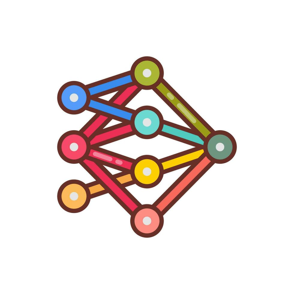 Neural Network icon in vector. Illustration vector