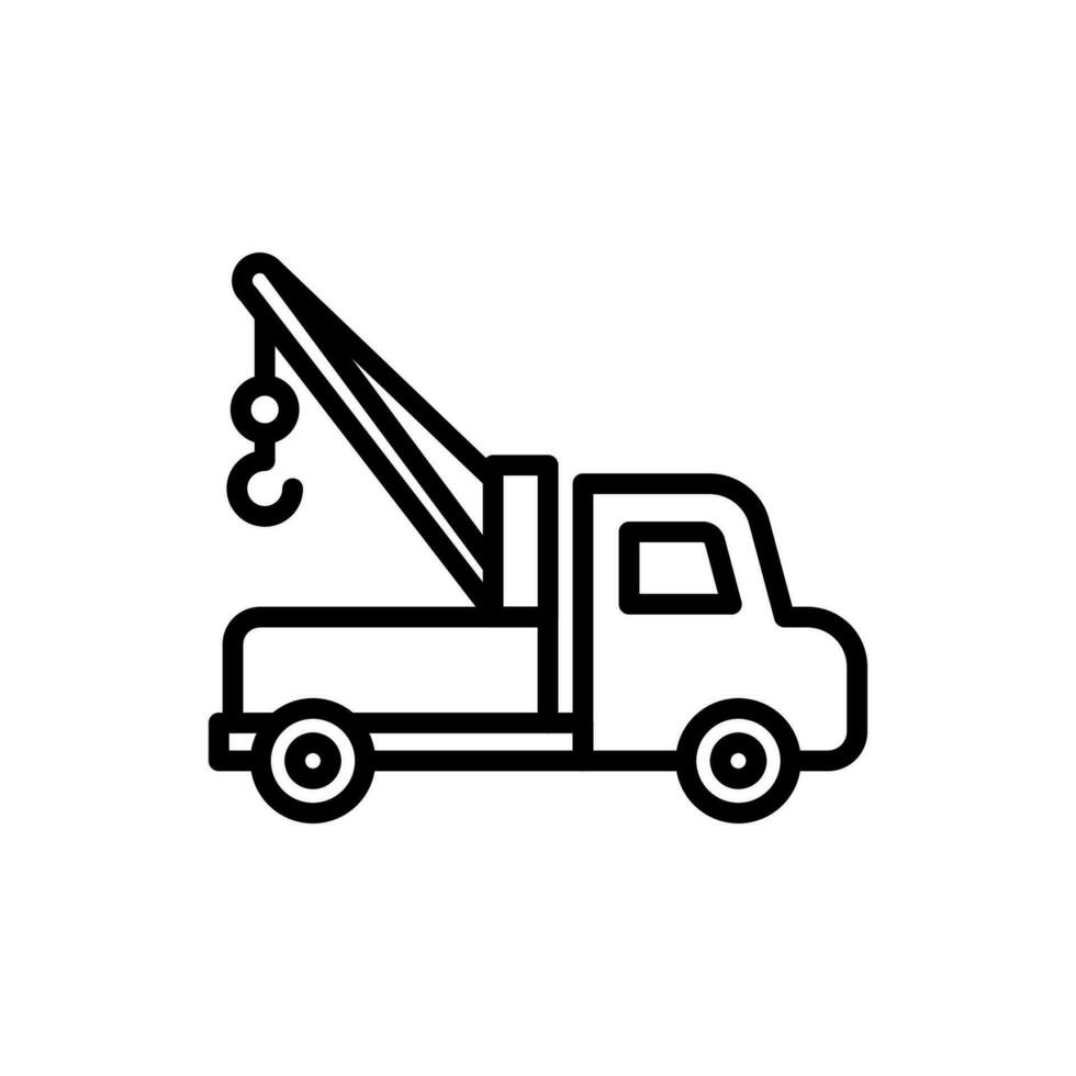 Tow Truck icon in vector. Illustration vector