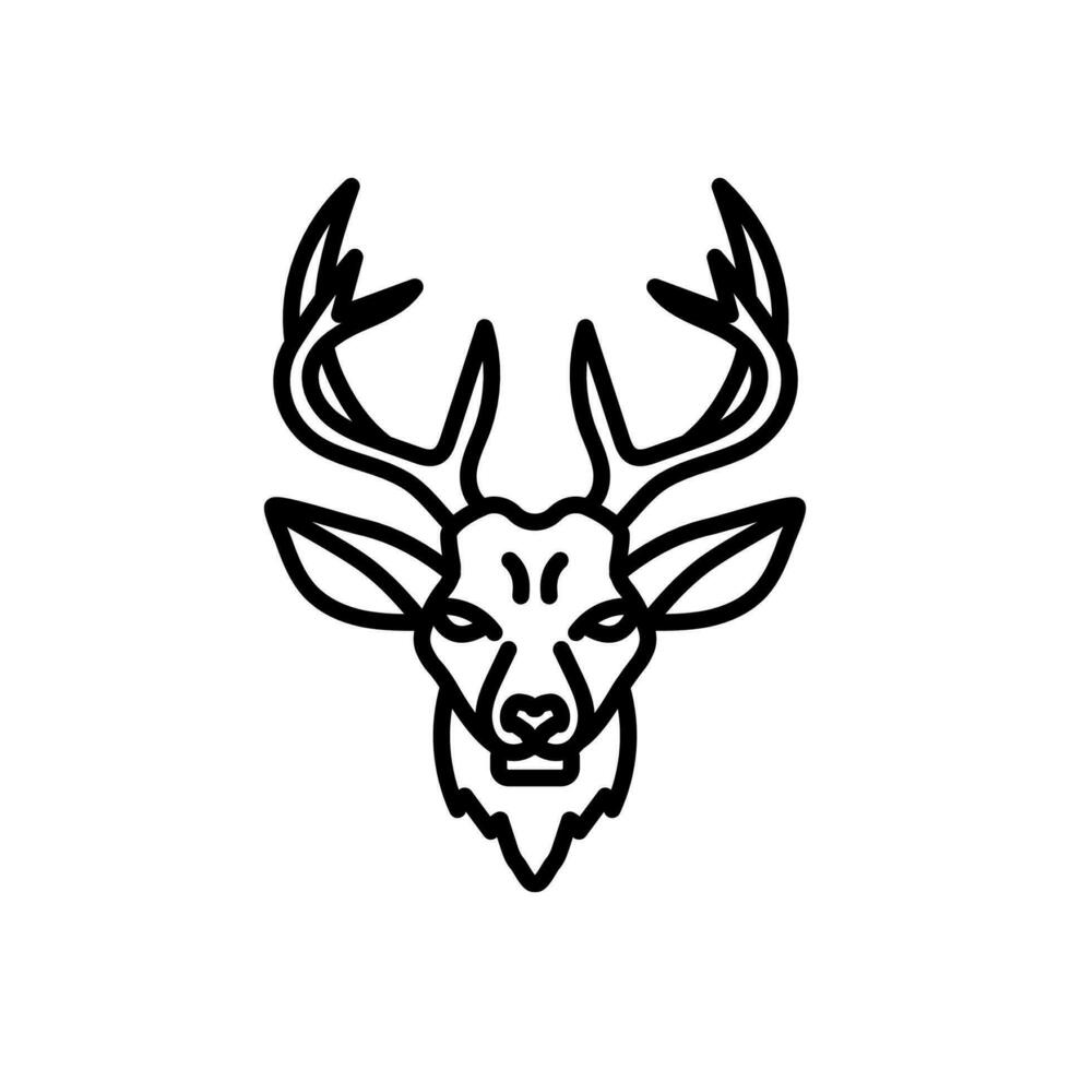 Venado icono en vector. ilustración vector