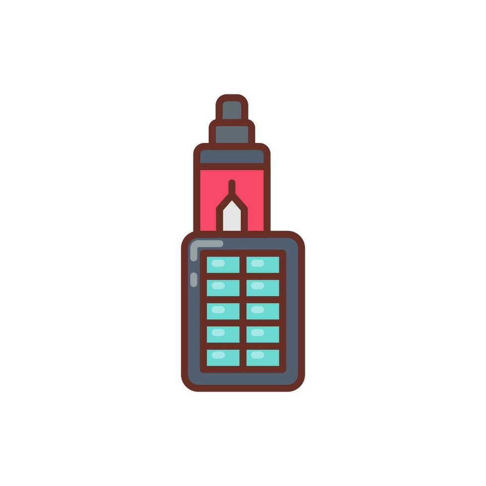 Solar Vape icon in vector. Illustration vector