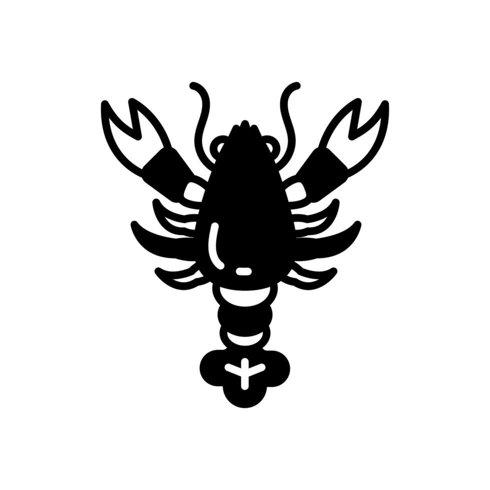 Lobster icon in vector. Illustration vector