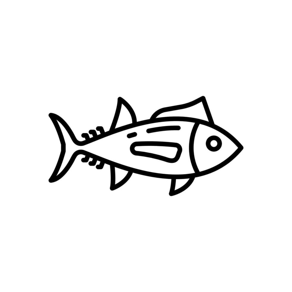 Tuna icon in vector. Illustration vector