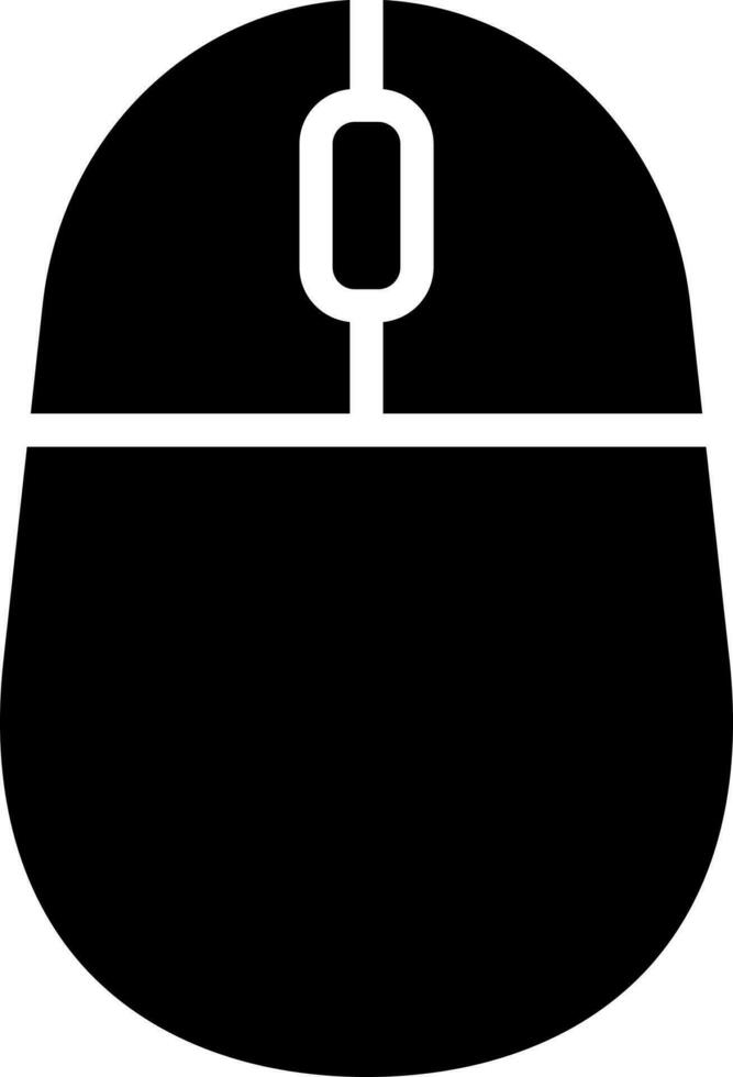 Isolated mouse icon in flat style. vector
