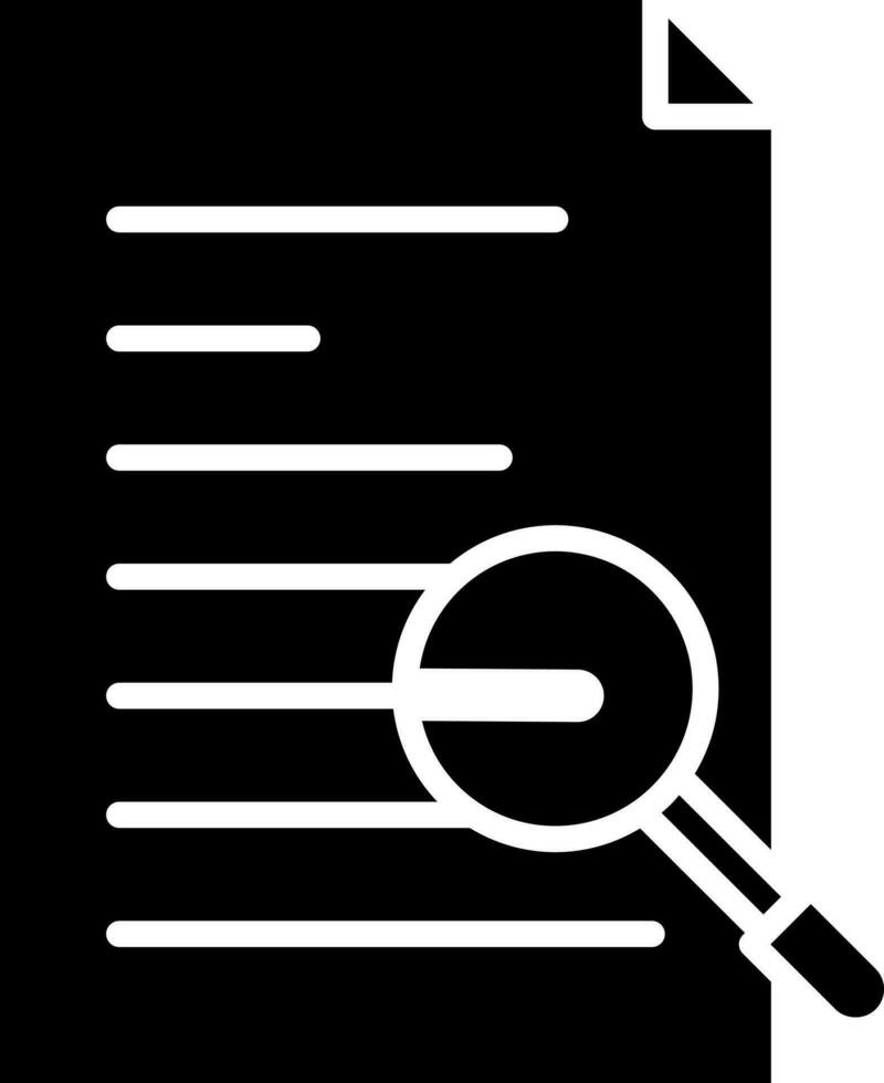 Illustration of search document icon. vector