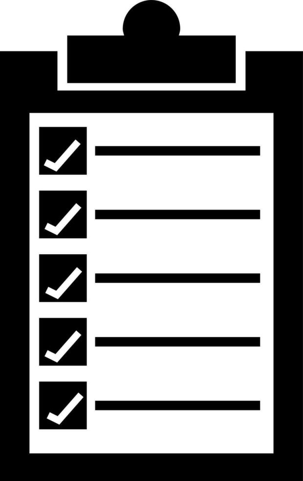 Clipboard or checklist icon. vector