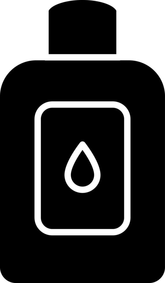 Ink bottle glyph icon or symbol. vector