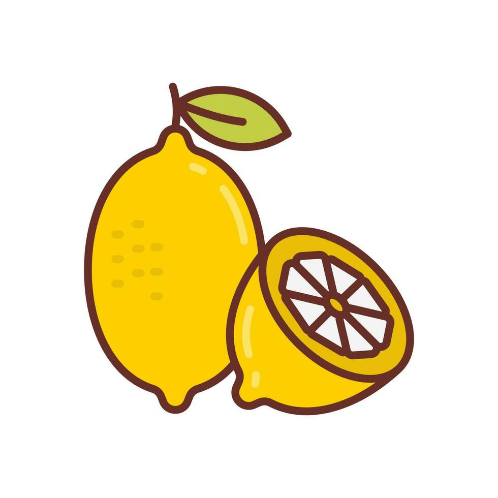 limones icono en vector. ilustración vector