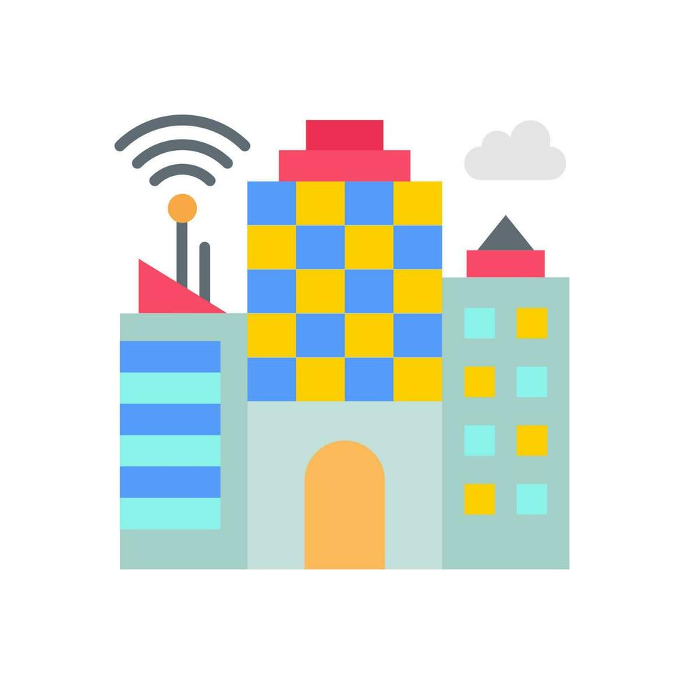 Smart Buildings icon in vector. Illustration vector