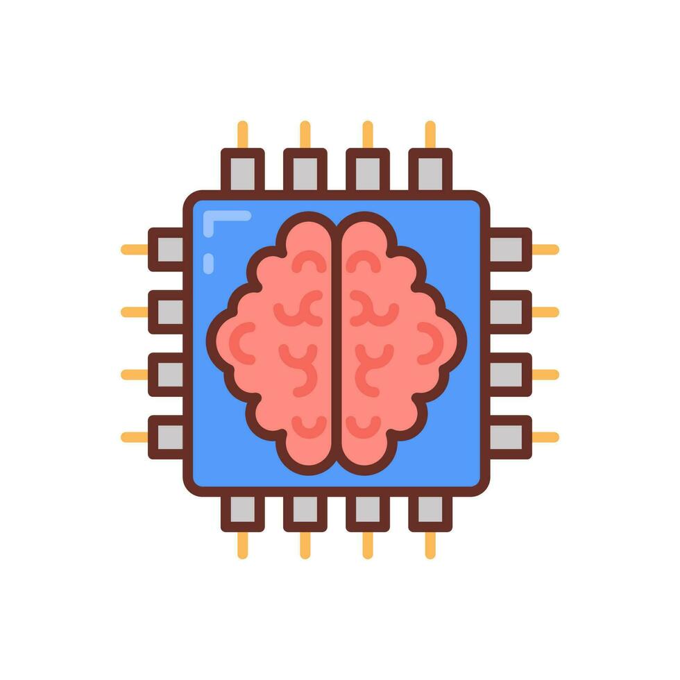 Artificial Intelligence icon in vector. Illustration vector