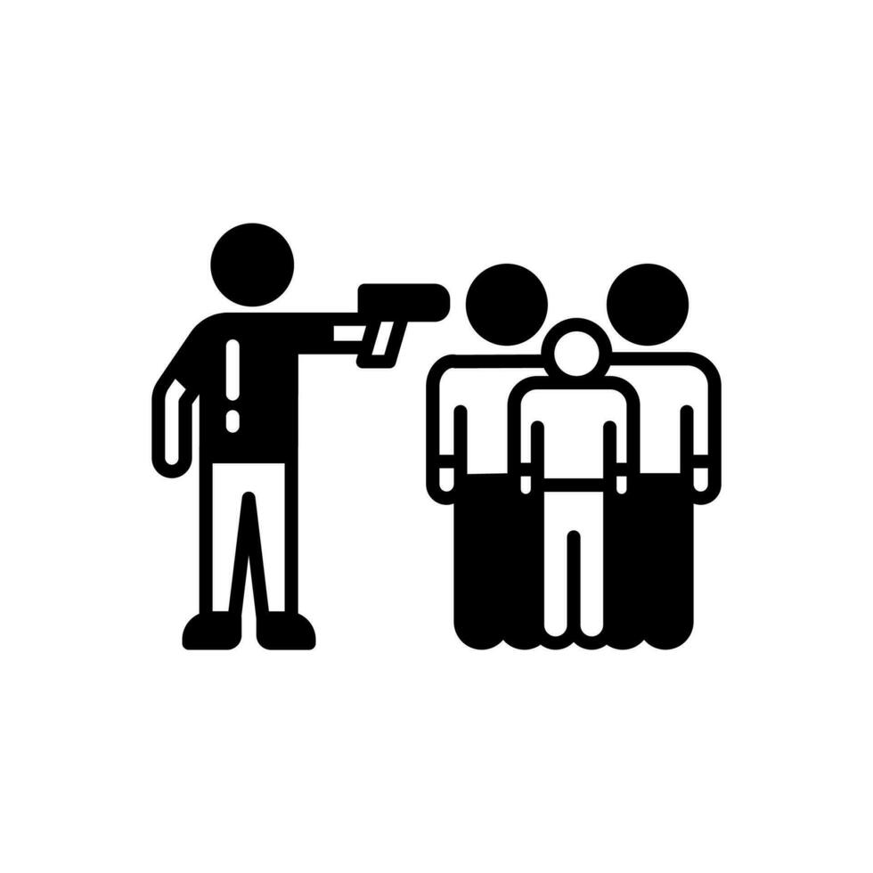 Mass Shooting icon in vector. Illustration vector