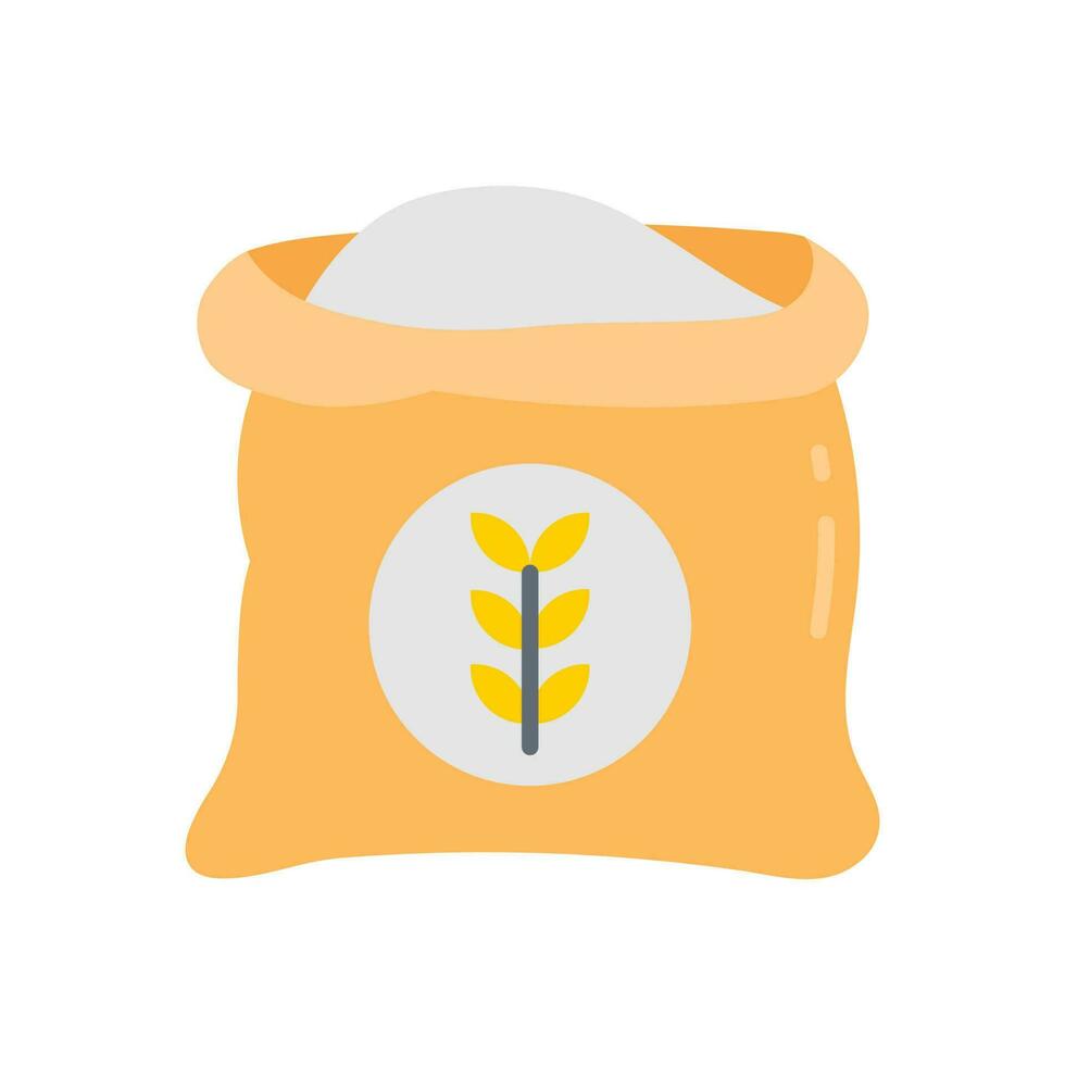 Flour icon in vector. Illustration vector