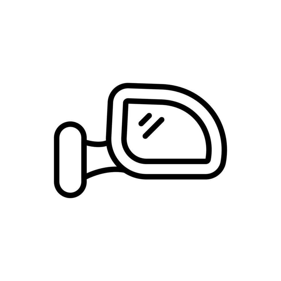 Side Mirror icon in vector. Illustration vector