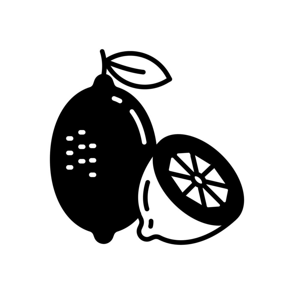 Lemons icon in vector. Illustration vector