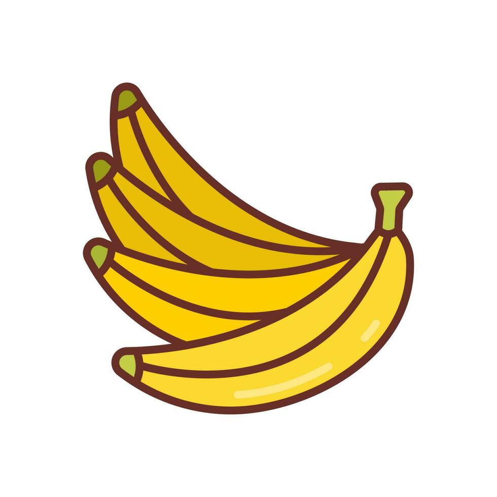 Bananas icon in vector. Illustration vector