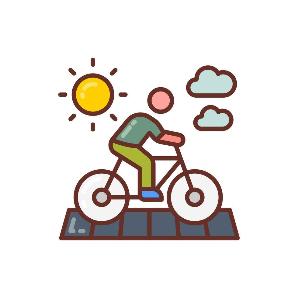 Solar Road icon in vector. Illustration vector