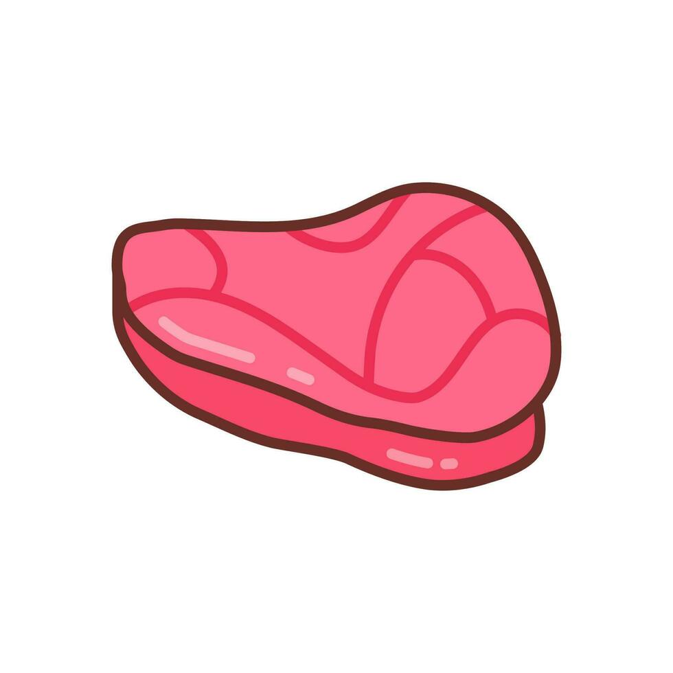 Meat icon in vector. Illustration vector