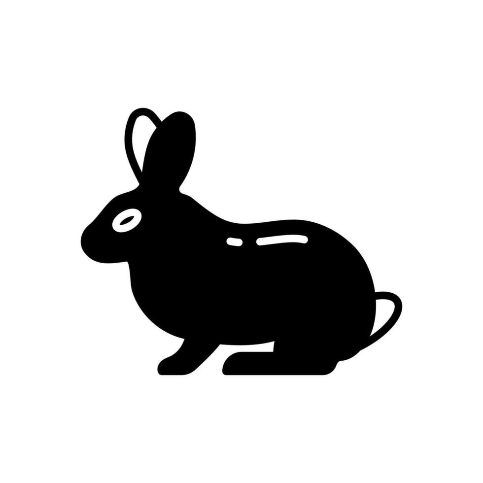 Rabbit icon in vector. Illustration vector