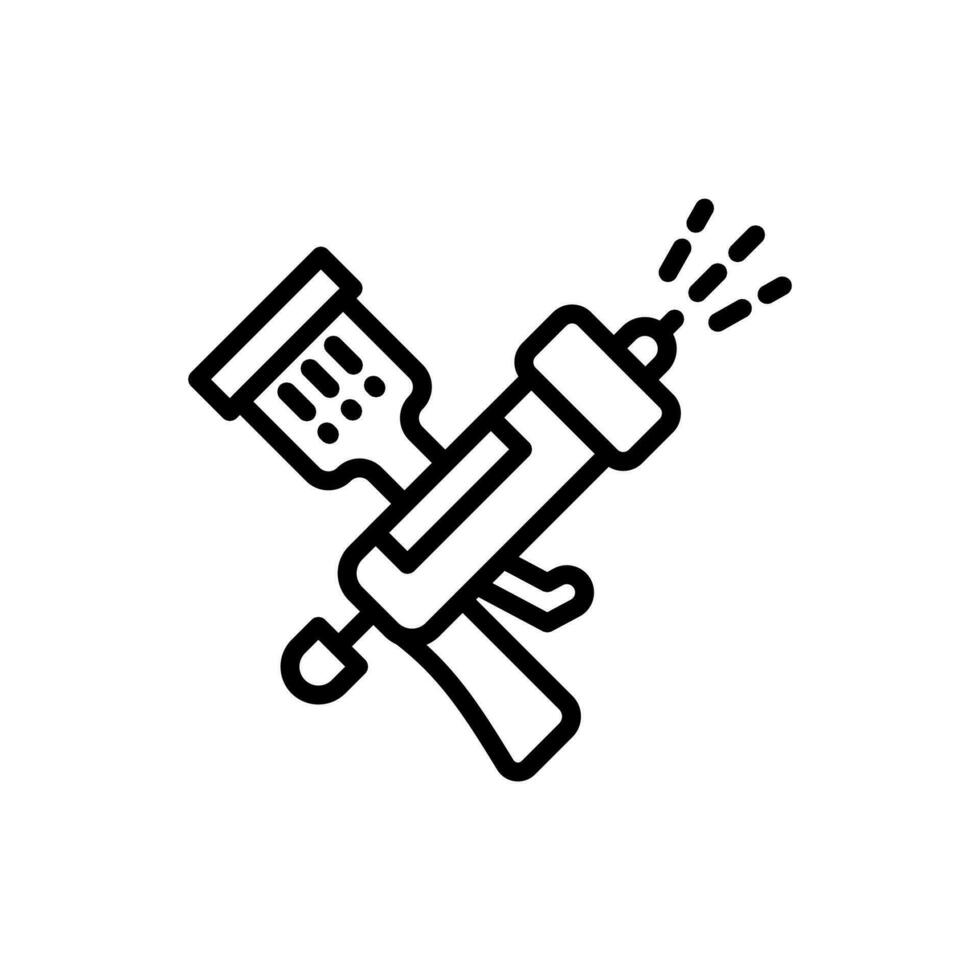 Spray Gun icon in vector. Illustration vector