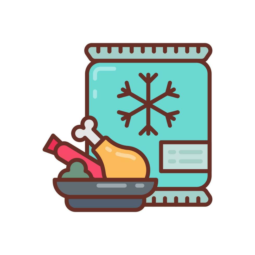 Frozen Foods icon in vector. Illustration vector