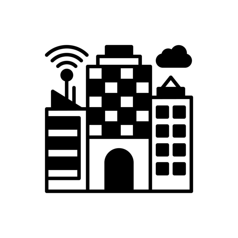 Smart Buildings icon in vector. Illustration vector